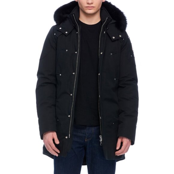 NWT Moose Knuckles Men’s Stirling Parka Black w/ Black Fur❄️ (#142) - Picture 2 of 15